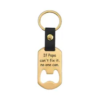 Metallic Leather Keychain   Father's Day Family Commemorative Holiday Gift Engraving Keychain sku image 34