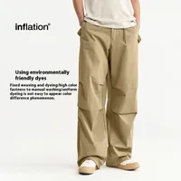 Jie Zhan Men's Wear | Clothing Wash Water Wide Leg Paratrooper Pants  Spring/Summer New Asut Dye Large Pocket Crane Pants main image 3