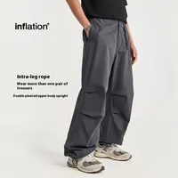 Jie Zhan Men's Wear | Clothing Wash Water Wide Leg Paratrooper Pants  Spring/Summer New Asut Dye Large Pocket Crane Pants main image 4