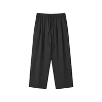 Jiezhan Men's Wear | Linen Old Money Straight Leg Pants  Spring And Summer New Fashion Brand Casual Loose Solid Color Men's Pants sku image 4