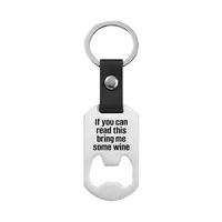 Metallic Leather Keychain   Father's Day Family Commemorative Holiday Gift Engraving Keychain main image 6