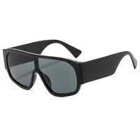 Basic Solid Color PC UV400 Protection Tinted Lenses Oval Frame Square Full Frame Glasses main image 1