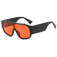 Basic Solid Color PC UV400 Protection Tinted Lenses Oval Frame Square Full Frame Glasses sku image 4