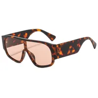 Basic Solid Color PC UV400 Protection Tinted Lenses Oval Frame Square Full Frame Glasses main image 5