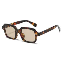 Casual Retro Solid Color PC UV400 Protection Square Full Frame Glasses main image 8