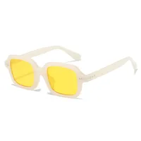 Casual Retro Solid Color PC UV400 Protection Square Full Frame Glasses sku image 9