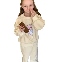 Girls' Sweater Suit Spring  New Style Baby Girls' Fashionable Casual Cartoon Sweater Two-piece Set main image 5