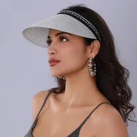 Women's Casual Sport Style Letter Wide Eaves Sun Hat main image 4