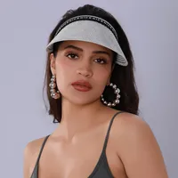 Women's Casual Sport Style Letter Wide Eaves Sun Hat main image 1