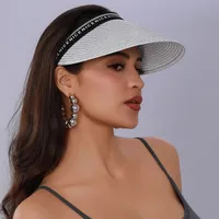 Women's Casual Sport Style Letter Wide Eaves Sun Hat main image 3
