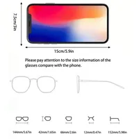 Casual Vintage Style Simple Style Solid Color Ac Square Full Frame Glasses main image 2