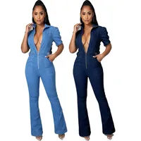 Women's Casual Street Hip-Hop British Style Solid Color Jumpsuits Full Length Jumpsuits main image 1