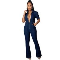 Women's Casual Street Hip-Hop British Style Solid Color Jumpsuits Full Length Jumpsuits main image 5