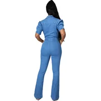 Women's Casual Street Hip-Hop British Style Solid Color Jumpsuits Full Length Jumpsuits main image 4