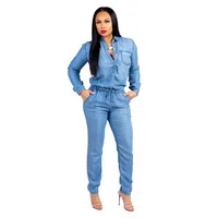 Women's Casual Street Casual Streetwear Solid Color Full Length Jumpsuits main image 2