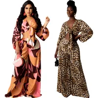 Casual Travel Tea Party Women's Elegant Vacation Sexy Color Block Zebra Leopard Polyester Pant Co-ord Set Shorts Sets main image 1