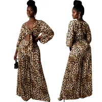 Casual Travel Tea Party Women's Elegant Vacation Sexy Color Block Zebra Leopard Polyester Pant Co-ord Set Shorts Sets sku image 9