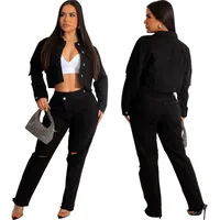 Women's Casual Simple Style Classic Style Solid Color Single Breasted Coat Denim Jacket main image 1
