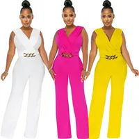 Women's Casual Daily Casual Streetwear Geometric Full Length Jumpsuits main image 1