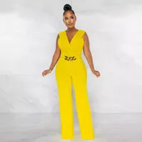 Women's Casual Daily Casual Streetwear Geometric Full Length Jumpsuits main image 3