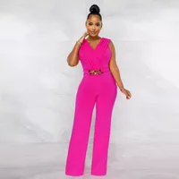 Women's Casual Daily Casual Streetwear Geometric Full Length Jumpsuits main image 5