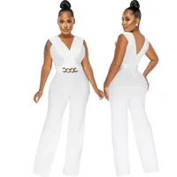 Women's Casual Daily Casual Streetwear Geometric Full Length Jumpsuits sku image 1