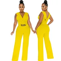Women's Casual Daily Casual Streetwear Geometric Full Length Jumpsuits sku image 11