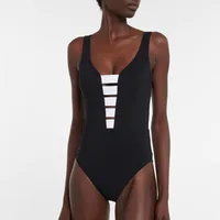 Women's Hawaiian Beach Modern Style Contrast Collar 1 Piece 2 Pieces Set One Piece Swimwear main image 2
