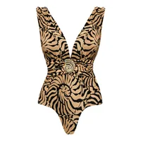 Women's Vintage Style Vacation Printing 1 Piece 2 Pieces Set One Piece Swimwear sku image 3
