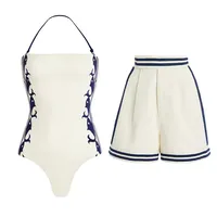 Women's Beach Classic Style Solid Color 1 Piece One Piece Swimwear sku image 14