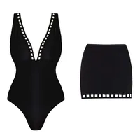 Women's Solid Color 1 Piece 2 Pieces Set One Piece Swimwear main image 3