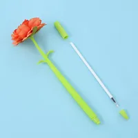 Student Korean Style Zf2186 Rose Silicone Gel Pen Rose Creative Personality Black Pen Student Signature Pen main image 2