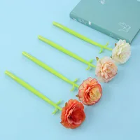 Student Korean Style Zf2186 Rose Silicone Gel Pen Rose Creative Personality Black Pen Student Signature Pen main image 4