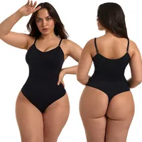 -style Labeling Seamless Shaper Jumpsuit Belly-lifting Hip-lifting Plus Size Women's G-string Strap Tight Tunic main image 1