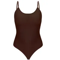 -style Labeling Seamless Shaper Jumpsuit Belly-lifting Hip-lifting Plus Size Women's G-string Strap Tight Tunic main image 4