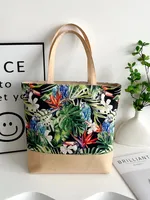 New Arrival Hemp Rope Ethnic  New Arrival Beach Bag Linen Shoulder Bag Fashion Women's Bag Canvas Bag sku image 5
