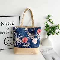 New Arrival Hemp Rope Ethnic  New Arrival Beach Bag Linen Shoulder Bag Fashion Women's Bag Canvas Bag sku image 6