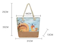 New Beach Bag New Style Linen Seaside Shoulder Bag Fashion Women's Bag Canvas Bag Hemp Rope Ethnic Style main image 5