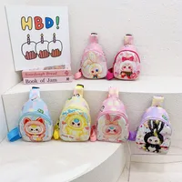 Children's Bag Fashion Cute Cartoon Chest Bag Mini Kindergarten Girls Lightweight Baby Crossbody Bag Backpack New main image 1