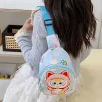 Children's Bag Fashion Cute Cartoon Chest Bag Mini Kindergarten Girls Lightweight Baby Crossbody Bag Backpack New main image 2