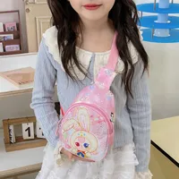 Children's Bag Fashion Cute Cartoon Chest Bag Mini Kindergarten Girls Lightweight Baby Crossbody Bag Backpack New main image 3