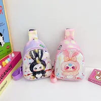 Children's Bag Fashion Cute Cartoon Chest Bag Mini Kindergarten Girls Lightweight Baby Crossbody Bag Backpack New main image 4