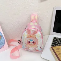 Children's Bag Fashion Cute Cartoon Chest Bag Mini Kindergarten Girls Lightweight Baby Crossbody Bag Backpack New sku image 4