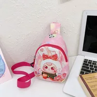 Children's Bag Fashion Cute Cartoon Chest Bag Mini Kindergarten Girls Lightweight Baby Crossbody Bag Backpack New sku image 5