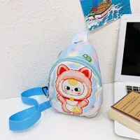 Children's Bag Fashion Cute Cartoon Chest Bag Mini Kindergarten Girls Lightweight Baby Crossbody Bag Backpack New sku image 6