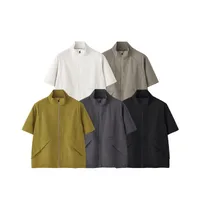 Jetshow Men's Wear | DuPont CORDURA®Kaudula Short-sleeved Zipper Jacket  Spring/Summer New Style Vertical Collar T-shirt main image 1