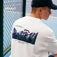 Jiezhan Men's Wear | Mountain Printed T-shirt  Spring/Summer New Fashion Brand Street American Casual Loose Short Sleeve Top main image 2