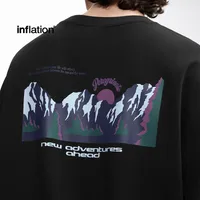 Jiezhan Men's Wear | Mountain Printed T-shirt  Spring/Summer New Fashion Brand Street American Casual Loose Short Sleeve Top main image 3