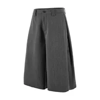 Jie Zhan Men's Wear | Seven-point Machete Suit Shorts 25 Spring And Summer New Cleanfit Texture Sense Floral Wool Edge sku image 8