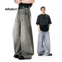 Jie Zhan Men's Wear | Profile Wash Denim Scimitar Pants 25 Spring And Summer New American Street Baggy Sickle Wide Leg Pants main image 3